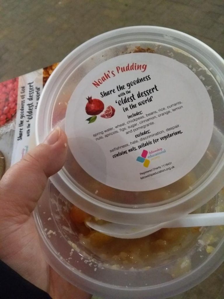 Read more about the article We distributed Noah’s Pudding to celebrate diversity and equality